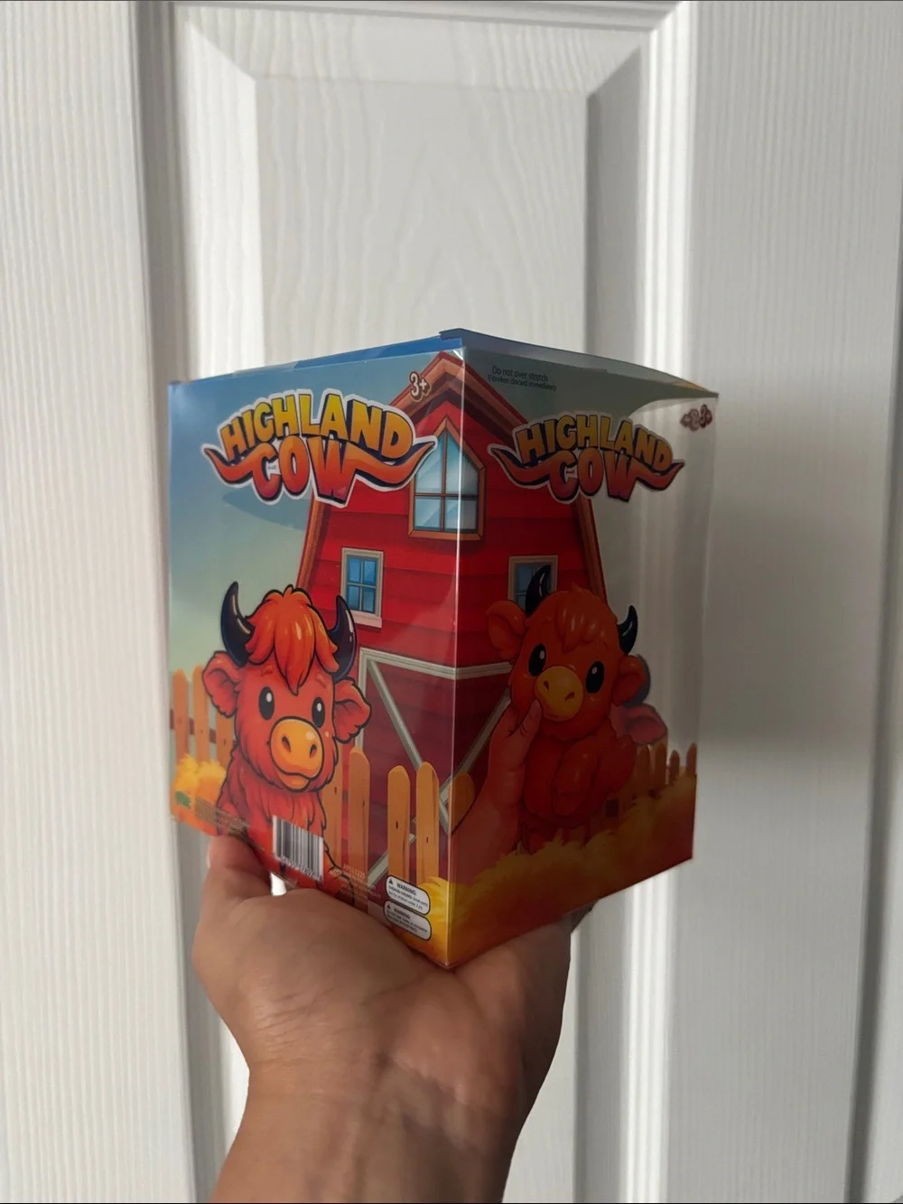 Highland cow Orange Squeeze Toy -